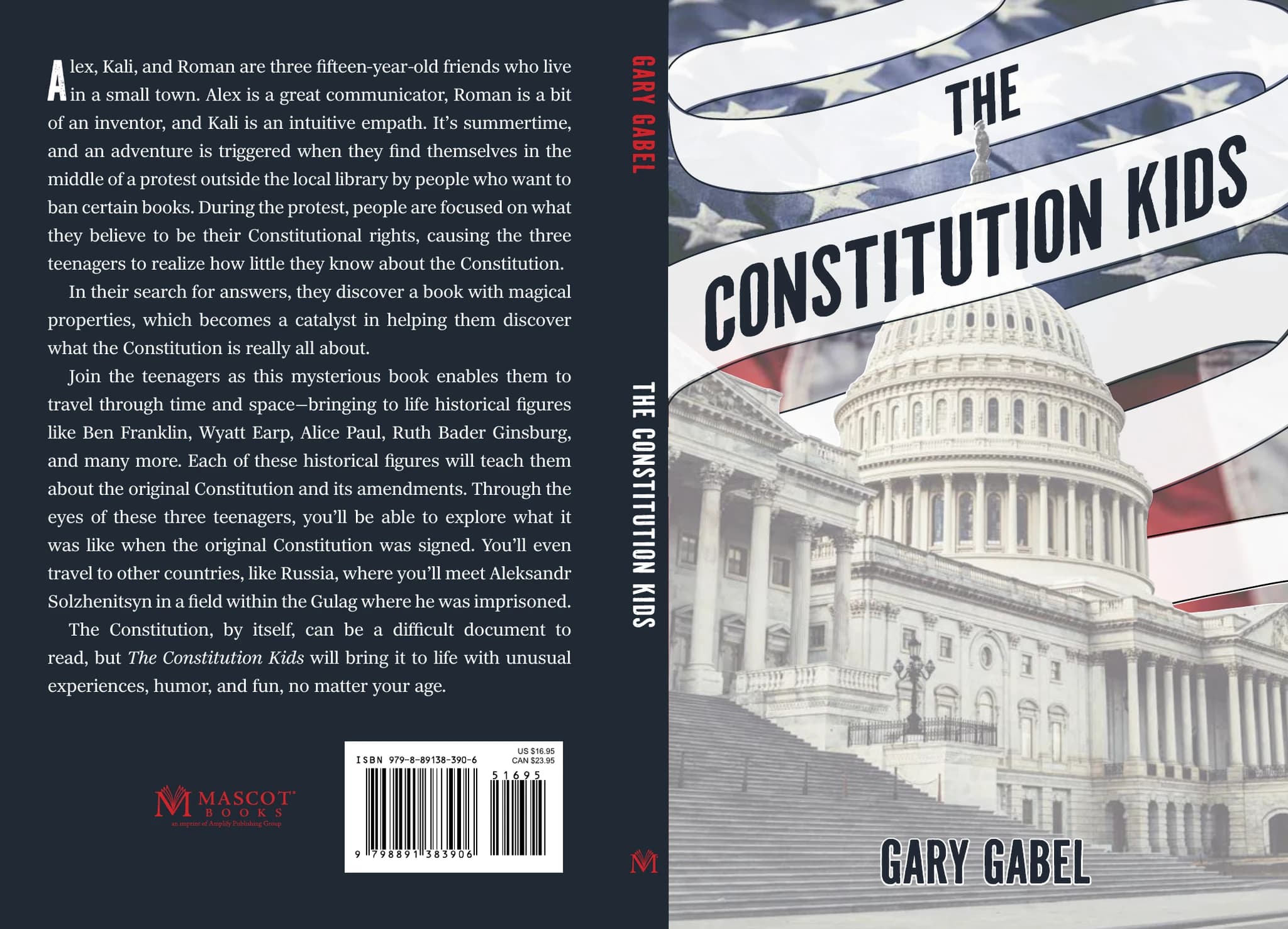 Full book cover: back, spine, and front